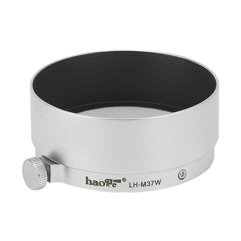 Haoge LH-M37W Metal Lens Hood for Leica Leitz Elmar 3.5cm 35mm f3.5 A36, Elmar 50mm f3.5 A36, Summaron 3.5cm 35mm f3.5 A36 and Other Lens with 36mm Outside Size Silver - Image 3
